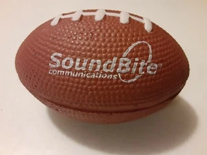 Football Stress Sport Squeeze Ball -- Loose Unused -- "SOUNDBITE Communications" - Picture 1 of 3