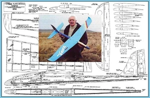 AMI Model Airplane Plans (RC): Scimitar 57" (1.5M) Aerobatic Sports Soarer - Picture 1 of 5