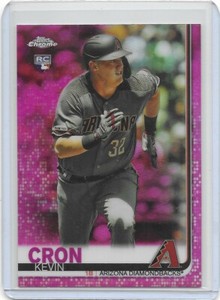 2019 Topps Chrome Update Pink Refractors #43 Kevin Cron Rookie AZ Diamondbacks