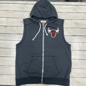 Mitchell & Ness Chicago Bulls Vest Sz XL men’s Hoodie NBA VTG hardwood classic - Picture 1 of 17