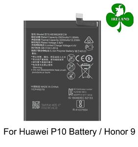For Huawei P10 Battery / Honor 9 Replacement Battery 3200mAh HB386280ECW 12.23Wh