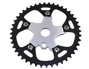 Sprocket 913B 44t 1/2 X 1/8 negro/cromo. Bicicleta de crucero de playa lowrider piñón - Imagen 1 de 1