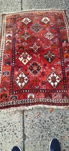 Vintage Handgeknüpfter Kashkuli Wolle Foundation Tribal Orientteppich 3-5 x 5-0 - Bild 1 von 7