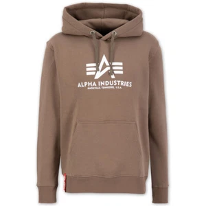 Sudadera con capucha Alpha Basic Hoodie marrón topo - Imagen 1 de 24