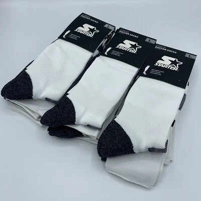 Calcetines Starter Unisex Adulto Blanco Grande | Lote de 3 Foto 1 de 3