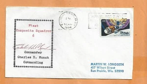 FLEET COMPOSITE SQUADRON 6 1974 SIGNED BY COMMANDER NAVAL COVER - Picture 1 of 1