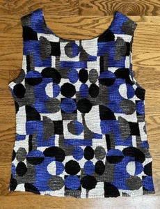 Casual Corner Tanktop Shirts Polyester royalblau, grau, weiß & schwarz Größe L - Bild 1 von 11