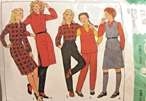 Vintage Sewing Pattern**Girls Dress, Tunic, Blouse, Pinafore, Top & Trousers - Picture 1 of 1