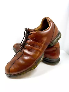 Adidas Adipure Z-Cross ClimaProof Traxion Sz 11 Brown Leather Golf Shoes 671117 - Picture 1 of 10
