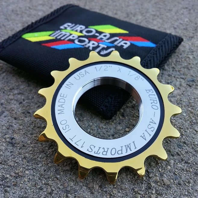 EURO ASIA IMPORTS GOLD MEDAL PRO TRACK COG 1/8" SINGLE SPEED EAI MADE IN USA