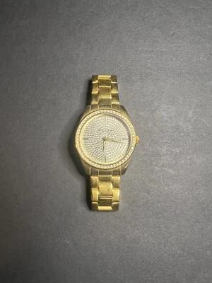 Reloj de pulsera Kenneth Cole #KC4957 para mujer enchapado en oro con bisel de piedra brillante Foto 1 de 4