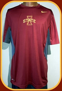 IOWA STATE CYCLONES ADULT XLARGE NIKE DRI FIT PULLOVER JERSEY SHIRT NWOT - Picture 1 of 5