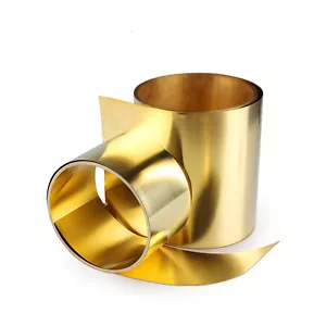 Brass Sheet Roll Metal Foil Plate Strip 0.01-1mm Thickness, 10-305mm Width - Picture 1 of 4
