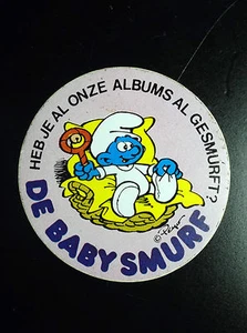 Rare autocollant Schtroumpfs De baby Smurf - Picture 1 of 1