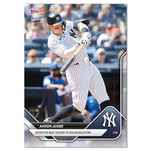 Aaron Judge Fastest to 350 HR Milestone - 2025 MLB Topps AHORA - Tarjeta 416 Preventa - Imagen 1 de 2