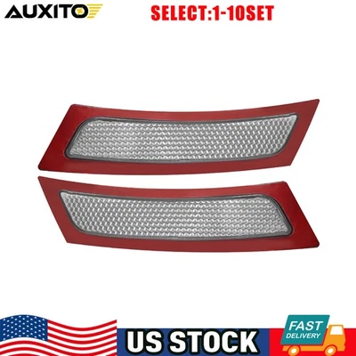 Luces de señalización de parachoques delanteras transparentes para BMW F10 535i 550i 2011-16 izquierda derecha 2-20X Foto 1 de 4