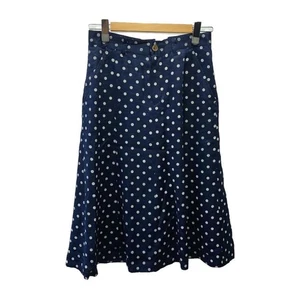 tricot COMME des GARCONS Dot Rayon Skirt Navy M TC-S009 AD2008 Made in Japan - Picture 1 of 5