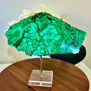 2.66LB Natural high-end peacock stone slices polished specimens spiritual healin - Picture 1 of 9