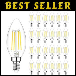 24-Pack Dimmable E12 LED Candelabra Bulbs - Daylight White - Picture 1 of 8