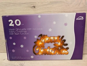 Kasco window mesh silhouette Merry christmas window light - Picture 1 of 3