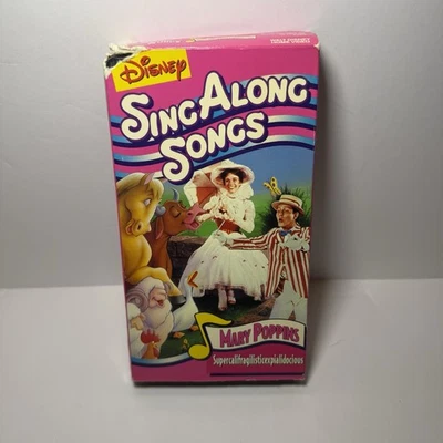 Disney Mary Poppins Sing-Along Songs Supercalifragilisticexpialidocious VHS - Image 1 of 4