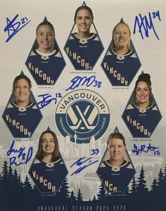 Vancouver Goldeneyes PWHL! Ashton Bell, Maschmeyer, Gardiner, Miller + con caa - Imagen 1 de 4