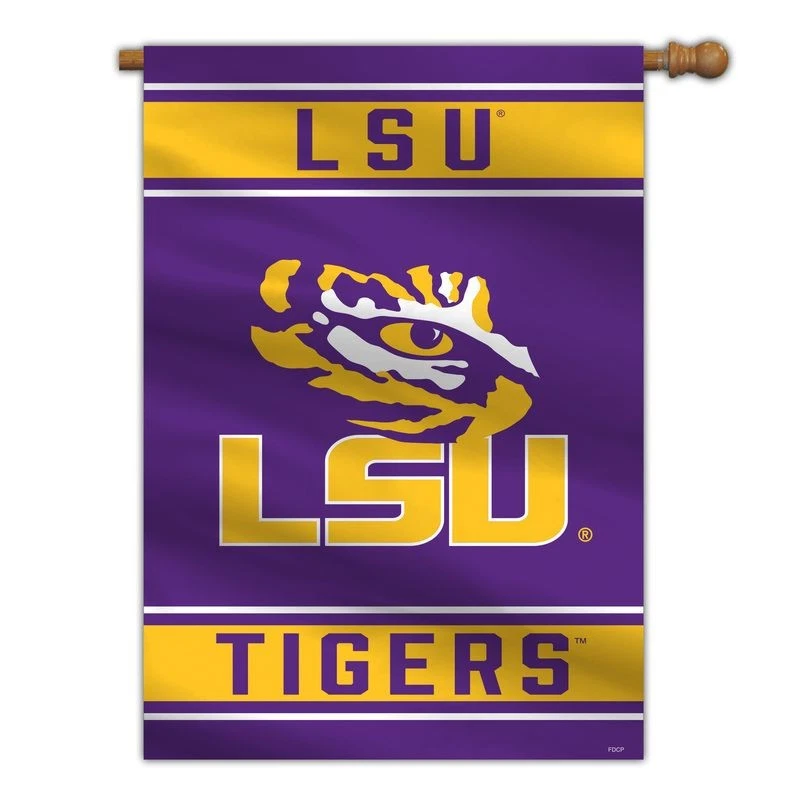 LSU Tigers Banner 28x40 House Flag Style 2 Sided CO - Image 1 of 1