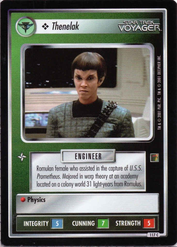 Star Trek CCG Thenelak Near-Mint/NM Common – The Borg 2001 - Image 1 of 1