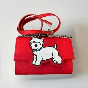 Westie / West Highland Terrier Cross Body Purse By Marc Tetro Red Retro Dog Bag - Picture 1 of 7