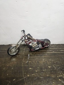 West Coast Choppers Penny Saved Jesse James Red 1:18 Scale Motorcycle - Picture 1 of 10