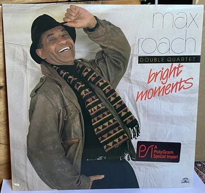 MAX ROACH DOUBLE QUARTET – Bright Moments LP–1987 Soul Note–OG Printed Inner–EX - Image 1 of 3