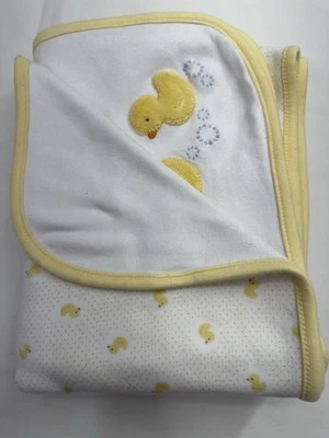 Cobertor de bebê Gymboree Layette amarelo borracha Ducky 2007 - Imagem 1 de 4