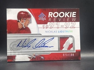 2008 Upper Deck SP Autentico #RR-NL Rookie Review Nicklas Lidstrom /100 - Foto 1 di 2