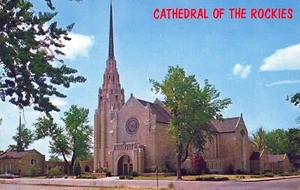 Postal de la Iglesia de la Catedral de las Montañas Rocosas de Boise Idaho - Imagen 1 de 2