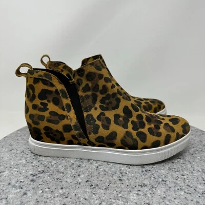 Tênis Blondo Wedge Feminino 8 Estampa Animal Couro Marrom Botas Impermeáveis Sapatos - Imagem 1 de 4
