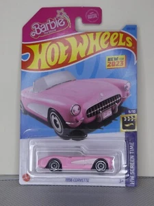 HOT WHEELS BARBIE THE MOVIE 1956 PINK CORVETTE-2023 HW SCREEN TIME - Picture 1 of 2