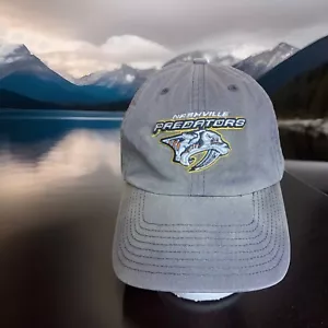 Nashville Predators Legacy Malla Envejecida Camionero Snapback Gorra Gorra Gris - Imagen 1 de 10