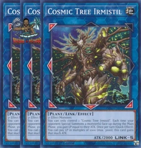 Yugioh! 3x Cosmic Tree Irmistil INFO-EN051 Common 1st Ed NM - Picture 1 of 1