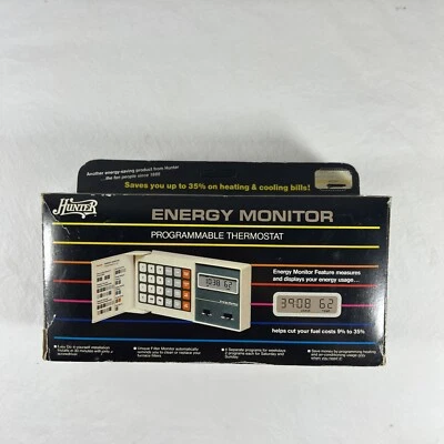 (NEW) Vintage Hunter Energy Monitor Programmable Thermostat 42201 - Image 1 of 4