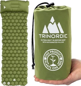 Alfombra de camping inflable ultraligera con almohada TRINORDIC - Air Ma individual para dormir - Imagen 1 de 5