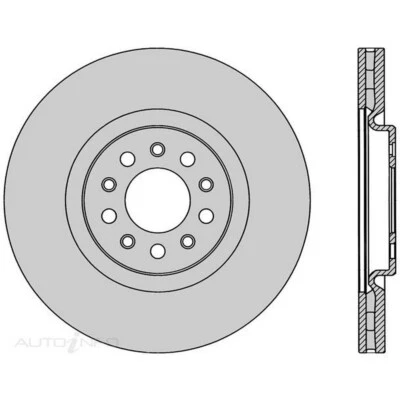 New PROTEX Brake Disc Ultra Rotor For Jeep Cherokee 2014-2021 DR1191 - image 1 of 4