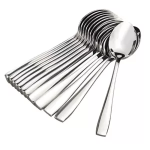 Stainless Steel Dinner Spoon Set of 12 ,Length 16.6cm - Picture 1 of 4