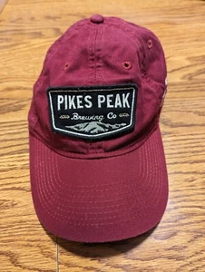 Pikes Peak Colorado Hat Cap Unisex OSFM Adjustable Strapback Red - Picture 1 of 10