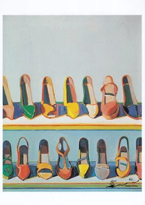 Postal: Wayne Thiebaud - Shoe Rows - Imagen 1 de 1