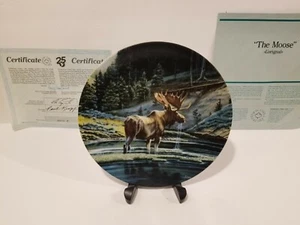 Collector Plate - Paul Krapf - Wild And Free Canada's Big Game - The Moose - Imagen 1 de 3