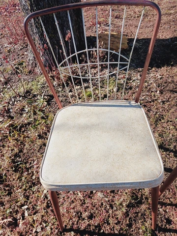 3 Vintage Daystrom Metal Kitchen chairs Vynil Removable Seats Cover