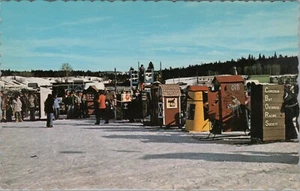Outhouse Race Decorated Winter Carnival Lac La Hache Winter Carnival BC G416 - Picture 1 of 2