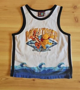 Y2K Pooh 100 Acre Collection Pooh And Tigger Surf Classic Tank Top YOUTH size 6 - Picture 1 of 15
