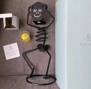Candelabro Partylite Bones P7864 en caja original Halloween otoño esqueleto nuevo en caja - Imagen 1 de 4
