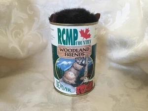 RCMP COUNTRY WOODLAND FRIENDS Canned BEAVER In A Can Au Pays De La GRC CASTOR - Picture 1 of 5